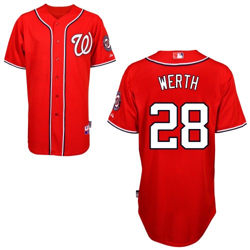 Best Quality Washington Nationals 28 Jayson Werth Red Cool Base MLB Jersey Baseball MLB Jerseys